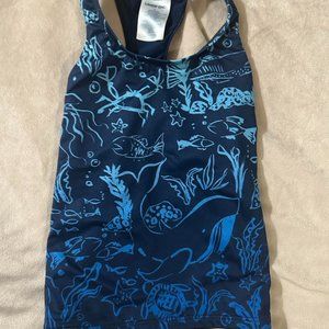 Lands End Kids - Navy Sea Creature Tankini Top